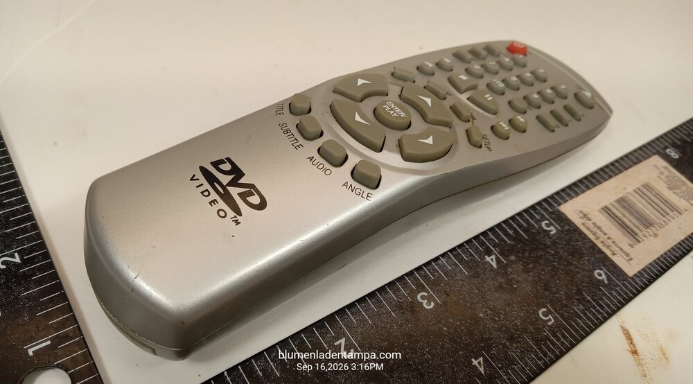 Silver Unbranded DVD Video Player Replacement Remote Control CX